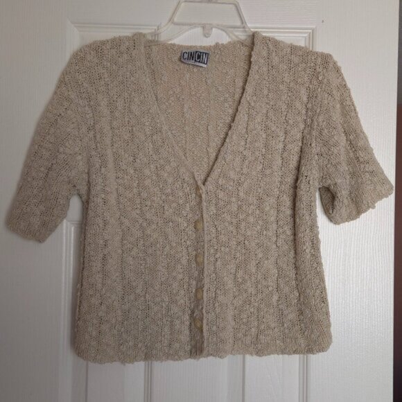 CIN CIN Knit Short‑Sleeve Sweater - Size 2 - Picture 2 of 8